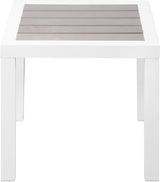 Nizuc Grey manufactured wood Outdoor Patio Aluminum End Table