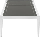 Nizuc Grey Mesh Waterproof Fabric Outdoor Patio Aluminum Mesh Chaise Lounge Chair