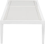 Nizuc White Mesh Waterproof Fabric Outdoor Patio Aluminum Mesh Chaise Lounge Chair