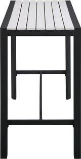 Nizuc White manufactured wood Outdoor Patio Aluminum Rectangle Bar Table