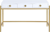 Abigail White / Gold Desk/Console