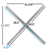 XOXO Chrome Stainless Steel Wall Decor