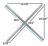 XOXO Chrome Stainless Steel Wall Decor