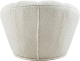 Dream White Faux Sheepskin Fur Accent Chair
