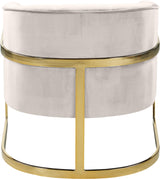 Carter Cream Velvet Accent Chair