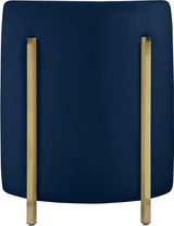 Rotunda Navy Velvet Accent Chair