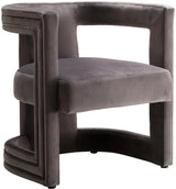 Blair Grey Velvet Accent Chair