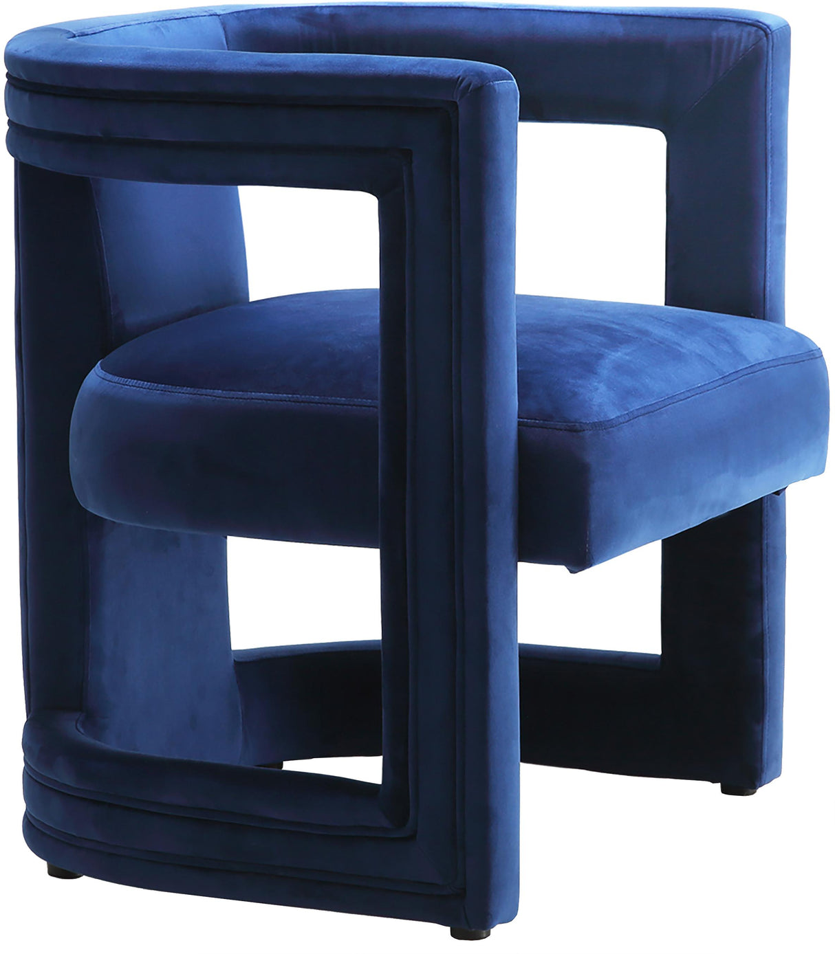 Blair Navy Velvet Accent Chair