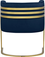 Rays Navy Velvet Accent Chair