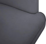 Rays Grey Velvet Accent Chair