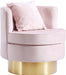 Kendra Pink Velvet Accent Chair image