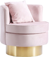 Kendra Pink Velvet Accent Chair