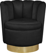 Lily Black Velvet Accent Chair