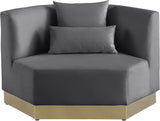 Marquis Grey Velvet Chair