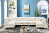 Alina Cream Velvet Modular Sectional