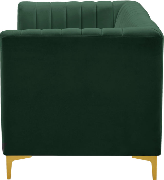 Alina Green Velvet Modular Sectional