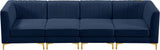 Alina Navy Velvet Modular Sofa
