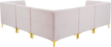 Alina Pink Velvet Modular Sectional