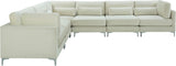 Julia Cream Velvet Modular Sectional (6 Boxes)