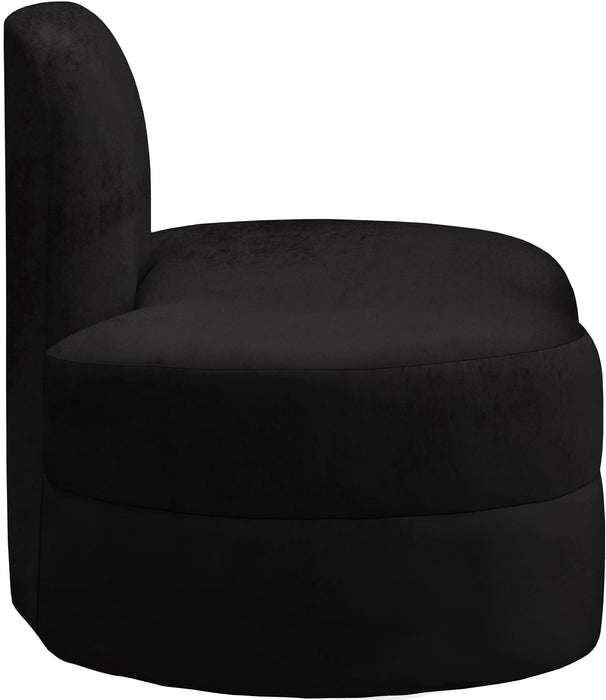 Mitzy Black Velvet Chair