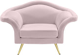 Lips Pink Velvet Chair