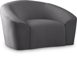 Riley Grey Velvet Chair