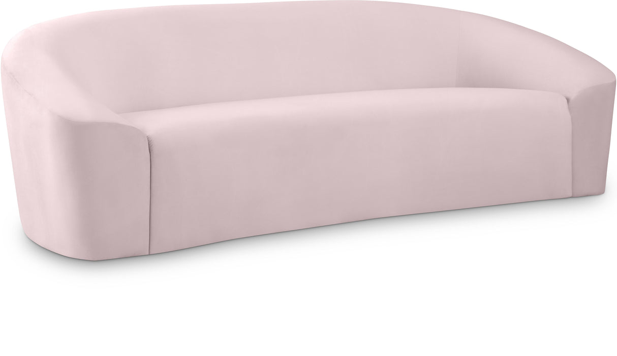 Riley Pink Velvet Sofa