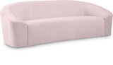 Riley Pink Velvet Sofa