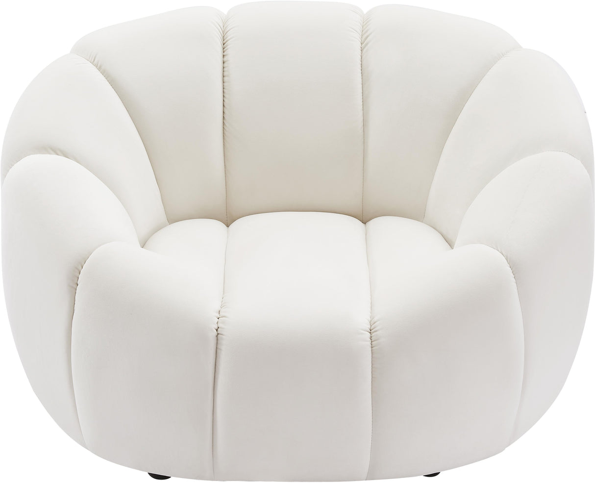 Elijah Cream Velvet Chair