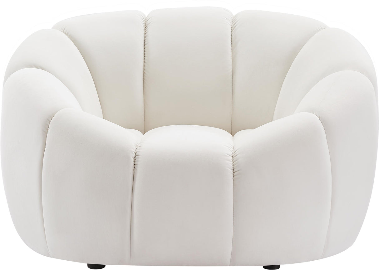 Elijah Cream Velvet Chair