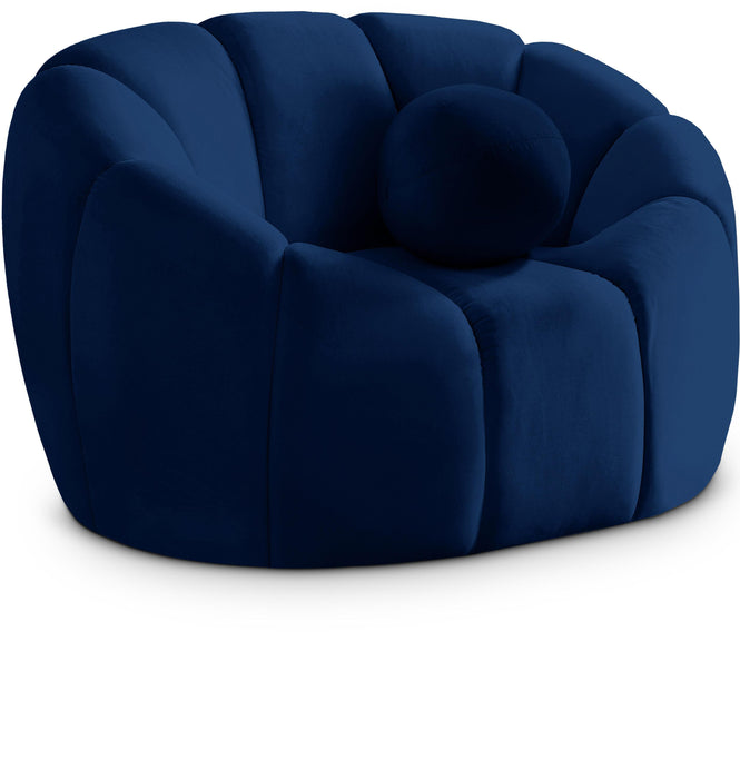 Elijah Navy Velvet Chair image