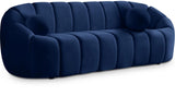 Elijah Navy Velvet Sofa
