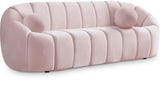 Elijah Pink Velvet Sofa
