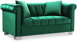 Kayla Green Velvet Loveseat