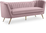 Margo Pink Velvet Sofa