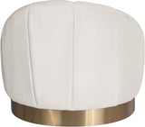 Shelly Cream Velvet Chair