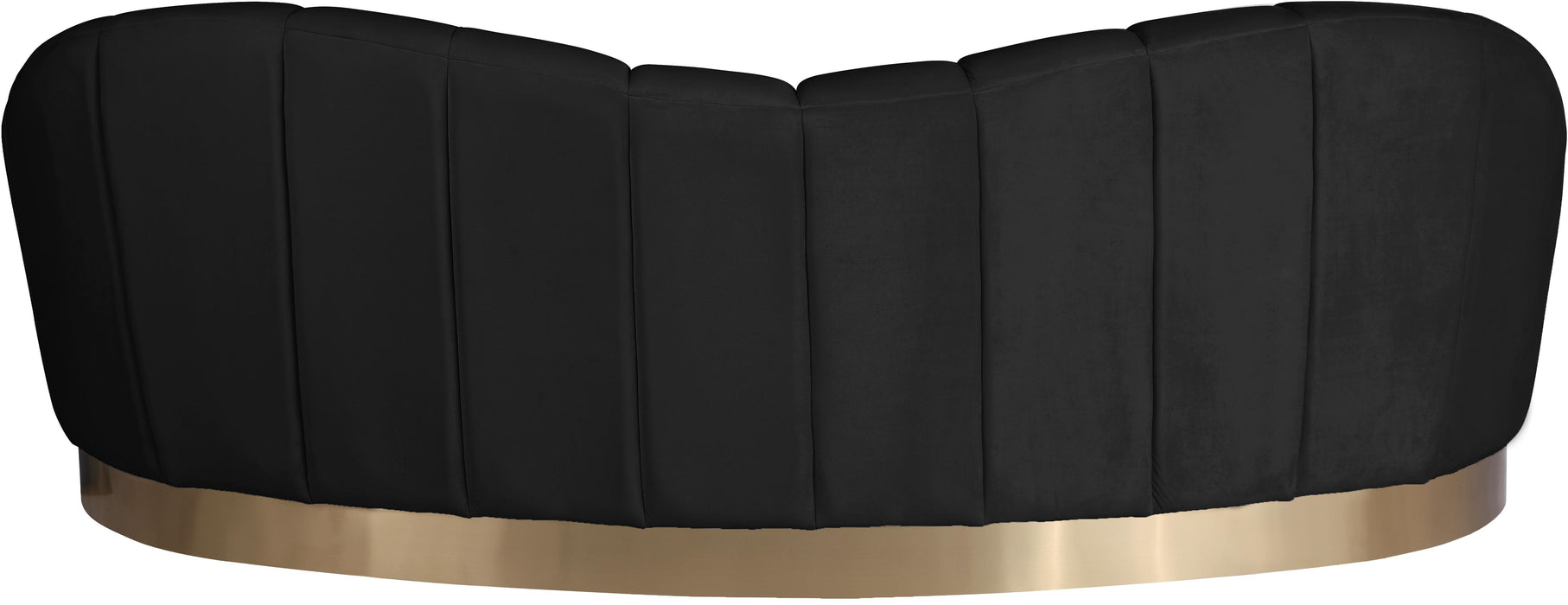 Shelly Black Velvet Sofa