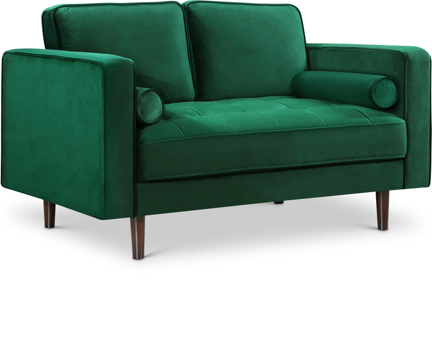 Emily Green Velvet Loveseat image