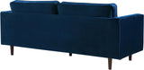 Emily Navy Velvet Loveseat