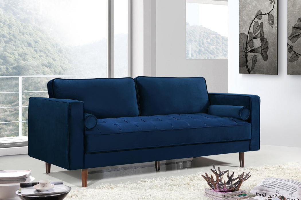 Emily Navy Velvet Sofa