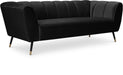 Beaumont Black Velvet Sofa image