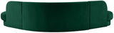 Rosa Green Velvet 3pc. Sectional (3 Boxes)
