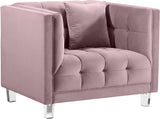 Mariel Pink Velvet Chair