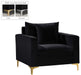 Naomi Black Velvet Chair image