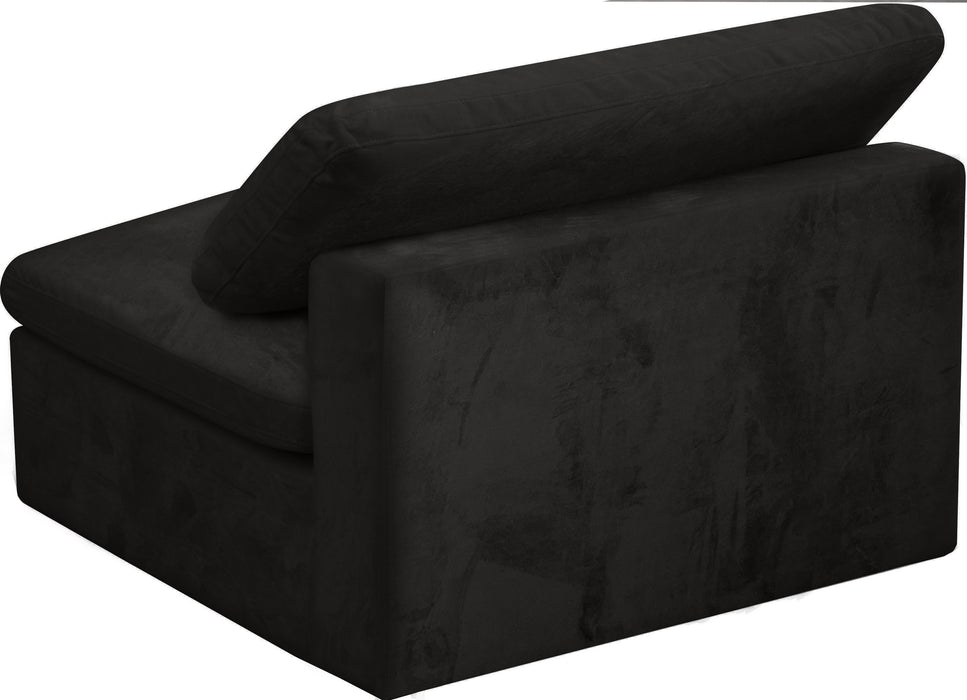 Cozy Black Velvet Chair