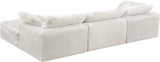 Cozy Cream Velvet Cloud Modular Sectional
