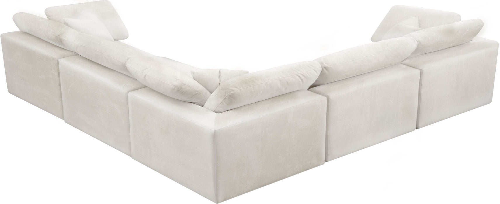 Cozy Cream Velvet Cloud Modular Sectional