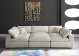 Cozy Cream Velvet Cloud Modular Sectional