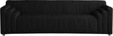 Naya Black Velvet Sofa