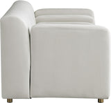 Naya Cream Velvet Loveseat
